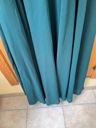 Vestido largo fiesta verde boda bautizo comunión