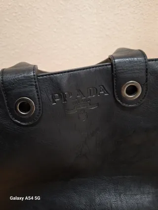 Bolso Prada Negro y Rojo