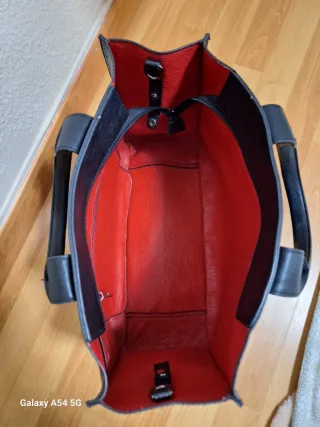 Bolso Prada Negro y Rojo