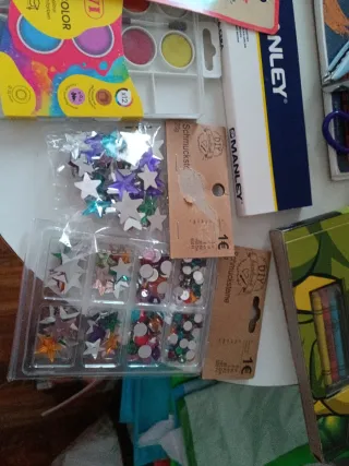 Lote material arte infantil