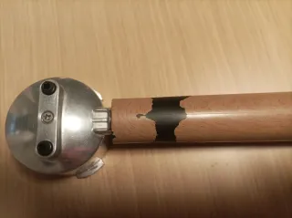 Portafiltro cafetera madera