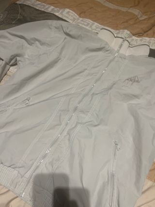 Chaqueta Adidas Vintage Gris Talla 174 cms