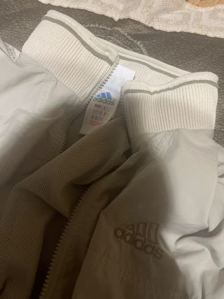 Chaqueta Adidas Vintage Gris Talla 174 cms