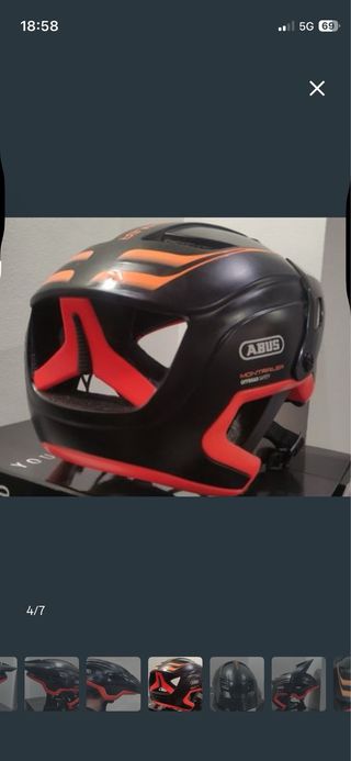 Casco Abus Montrailer Negro/Rojo