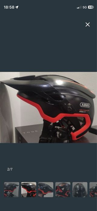 Casco Abus Montrailer Negro/Rojo