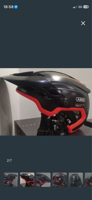 Casco Abus Montrailer Negro/Rojo