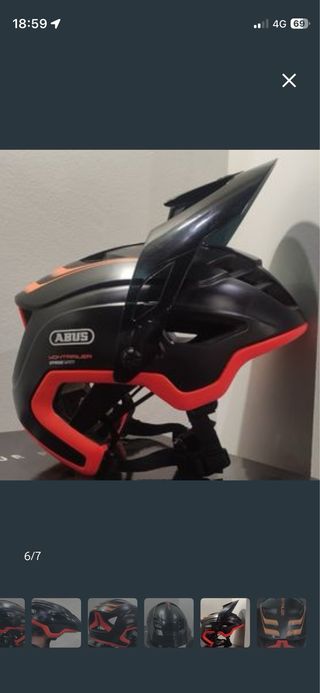 Casco Abus Montrailer Negro/Rojo