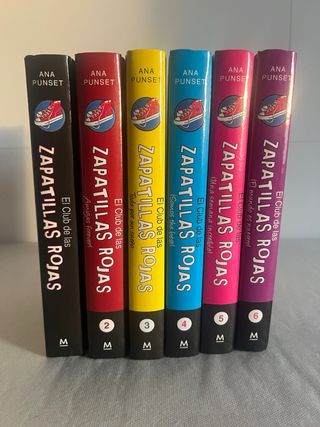 6 Libros juveniles El Club de las Zapatillas Rojas