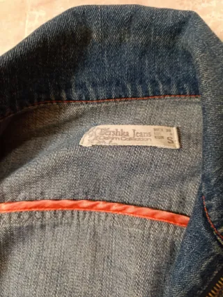 Cazadora vaquera Bershka naranja Talla S