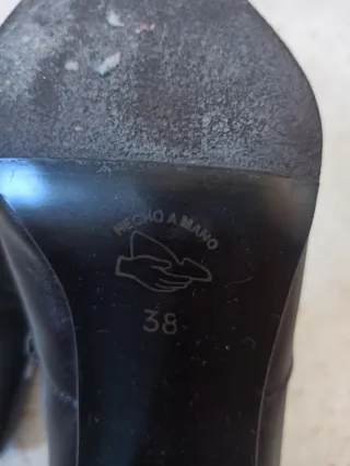 Botines Piel Tacón Pasarela Talla 38