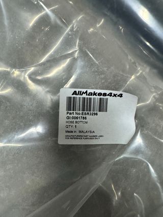 Manguito inferior Land Rover 300 nuevo