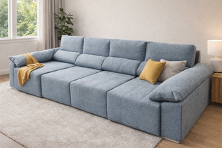 Mega Sofá Cama Chaise Longue Barcelona con Arcon