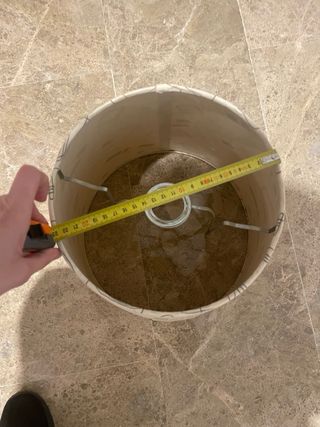 Pantalla de lámpara tela diseño geométrico