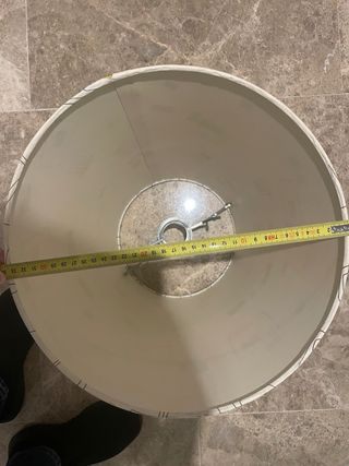 Pantalla de lámpara tela diseño geométrico