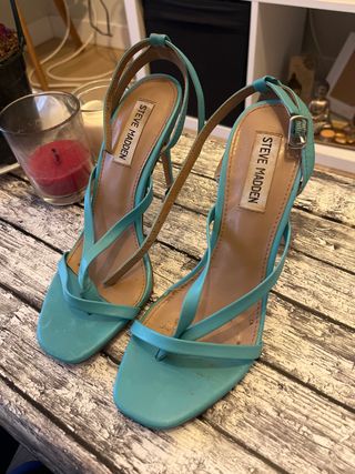 Tacones Steve Madden Turquesa
