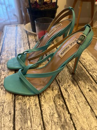 Tacones Steve Madden Turquesa