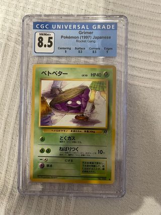 Carta Pokémon Grimer Japonés CGC 8.5 rocket gang de segunda mano