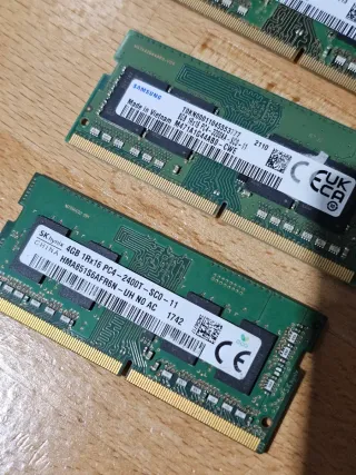 Memoria RAM Portátil Samsung y SK Hynix