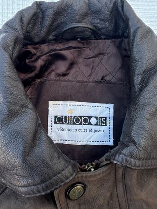 Chaqueta de cuero Cuiropolis Marrón