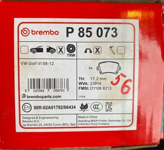 Pastillas de Freno Brembo Prime Golf 6 Gti