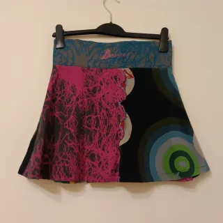 Falda Desigual Multicolor Talla XS