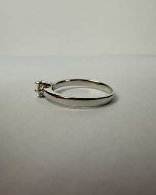 Anillo Oro Blanco 18k Diamante