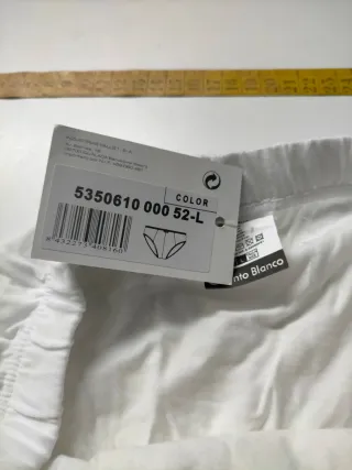 Slip Clásico Abierto Punto Blanco Algodón 100%