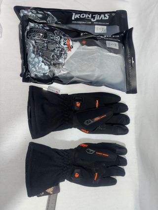 2 Pares Guantes Iron Jias Negro Naranja