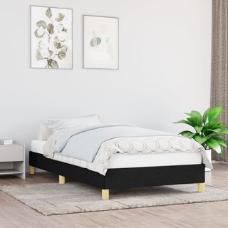 Estructura Cama 90x200 Tela Negra