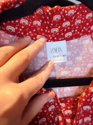 Vestido estampado floral rojo