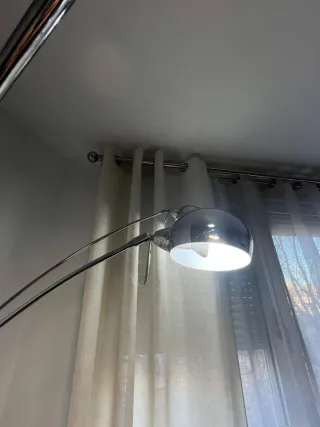 Lámpara de pie salón 5 focos cromada