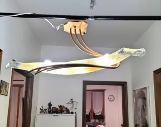 Lampadario Sil Lux Murano Oro Trasparente