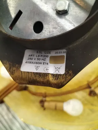 Lampadario Sil Lux Murano Oro Trasparente