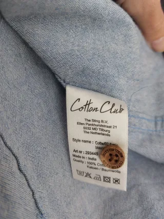 Blusa Vaquera Cotton Club Azul