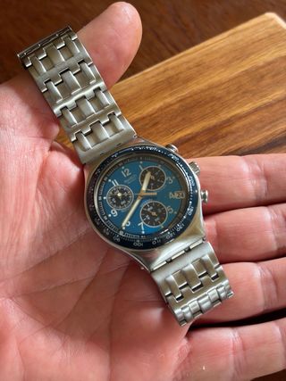 Reloj Swatch Irony Cronógrafo Azul