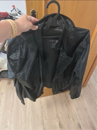 Chaqueta de moto negra