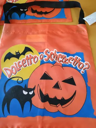 Set 4 shopper Halloween nuove con cartellino