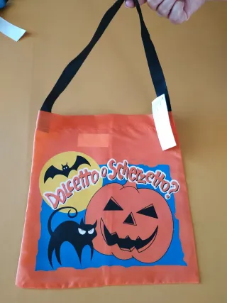 Set 4 shopper Halloween nuove con cartellino