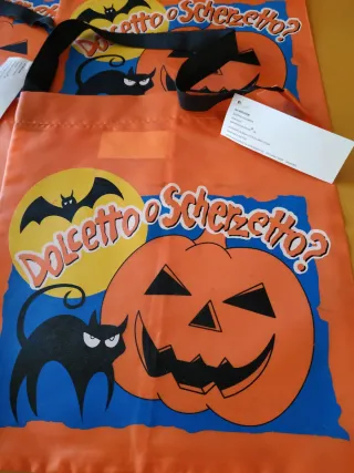 Set 4 shopper Halloween nuove con cartellino