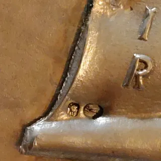 Crucifijo antiguo plata maciza sXVIII 20cm sellos