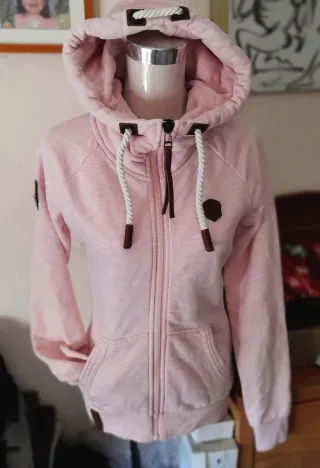 Sudadera Naketano Brazzo rosa jaspeado mujer M.