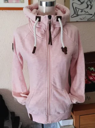 Sudadera Naketano Brazzo rosa jaspeado mujer M.