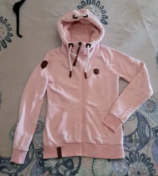 Sudadera Naketano Brazzo rosa jaspeado mujer M.