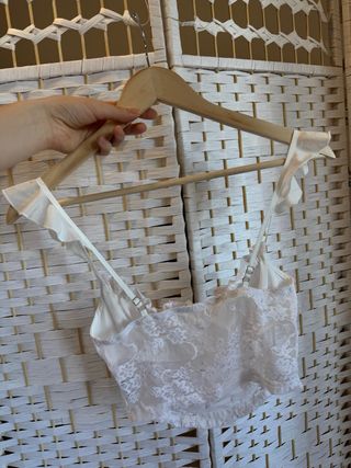 Top encaje blanco con tirantes