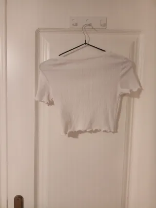 Camiseta Pull&Bear blanca manga corta