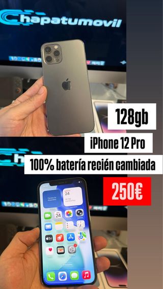 iPhone 12 Pro 128GB Gris - Batería Nueva
