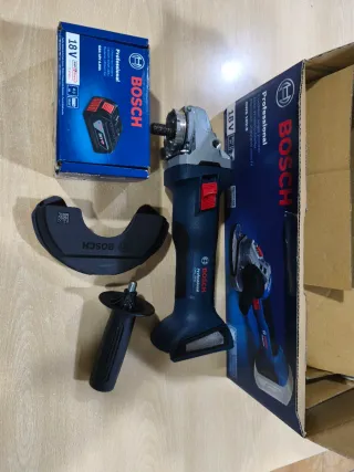 Amoladora Bosch GWS 18V-8 + Batería 4.0Ah