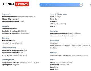 Tablet Lenovo Tab10 TB-X103F 10