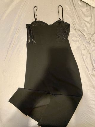 Vestido Zara Negro Encaje