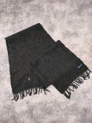 Polo Ralph Lauren Bufanda Gris Oscuro Carbón Unise